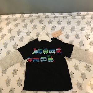 Boys Long Sleeve Train Tee 6-9 months